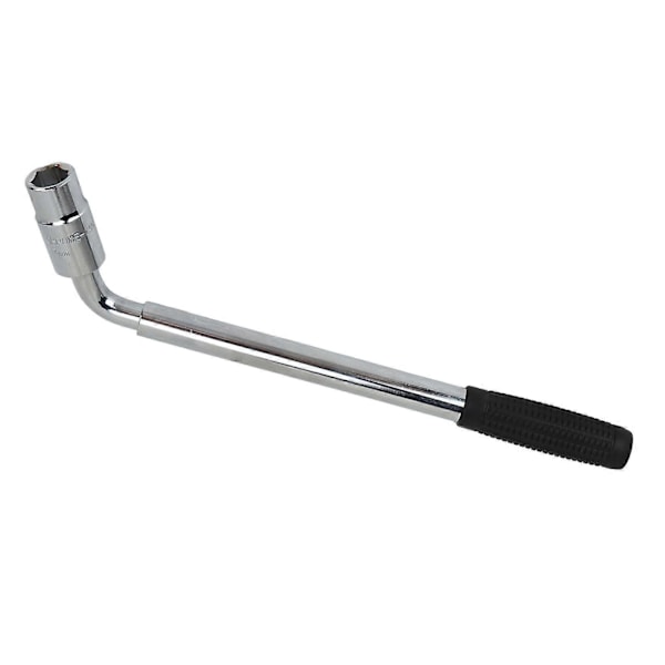 Teleskopisk hjulmutternyckel med 2 hylsor 17 19mm 21 23mm CR?V Universal Utdragbar Hjulnyckel