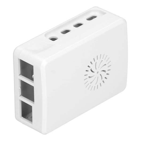 Kabinett for Raspberry Pi 4B ABS Skall Kjøleribbe Enkelt Avtakbart Toppdeksel Beskyttende Kabinett Hvit