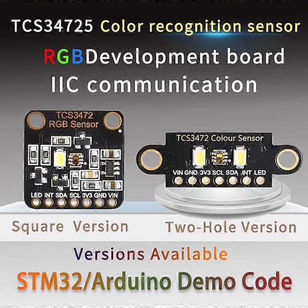 Fargegjenkjenningssensor TCS230 TCS3200 Lyssensor RGB for STM32 DC 3.3/5V