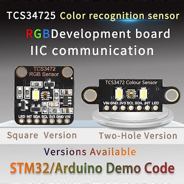 Färgsensor TCS230 TCS3200 Ljussensor RGB för STM32 DC 3.3/5V