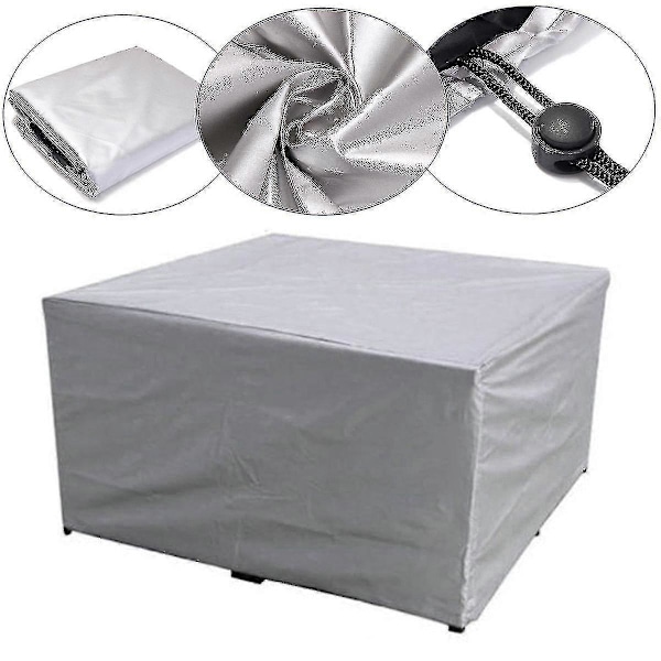 64 Storlekar Vattentäta Utomhus Patio Trädgårdsmöbelöverdrag Regn Snö Stolsöverdrag 135x135x75cm
