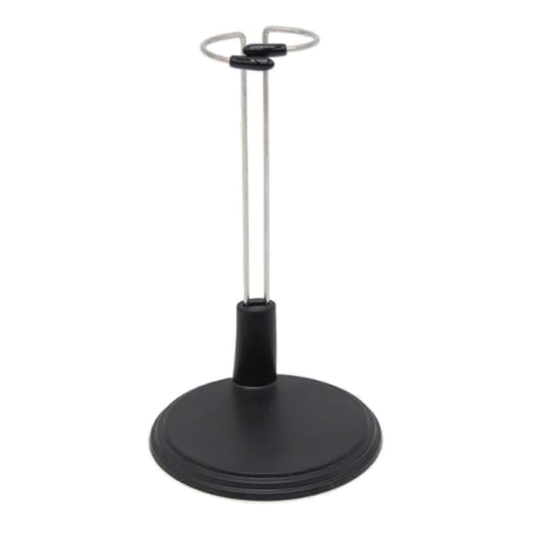 Justerbart dukkestativ for dukker og actionfigurer Black 15cm