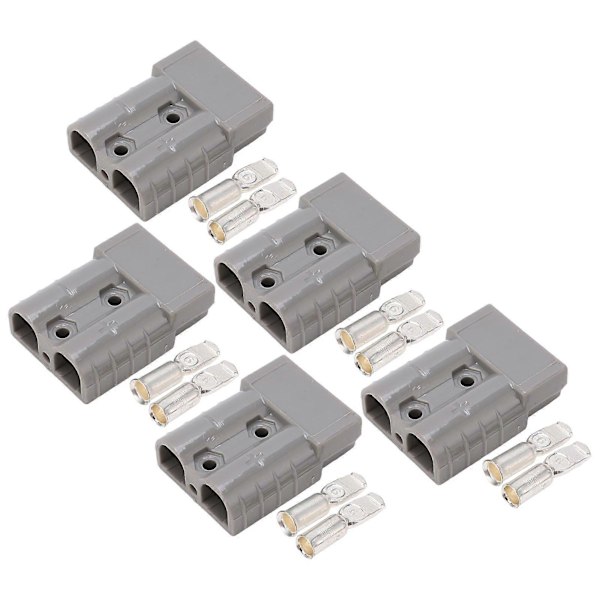 5 Sett Batterikontakt Hurtigkobling Koble fra Kobberterminal for Lading 50A 600V