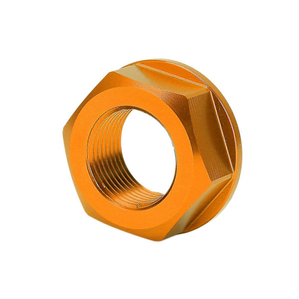 Motorsykkel Bakhjulsakselmutter M20xP1.5 Aluminium Erstatning for Yamaha YZ125/YZ250 1999?2021 Gul