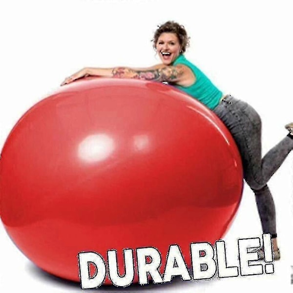 Jätteballong Människa 90 cm Runda Ballonger Extra Jumbo & Tjock Jättelatexballong Red