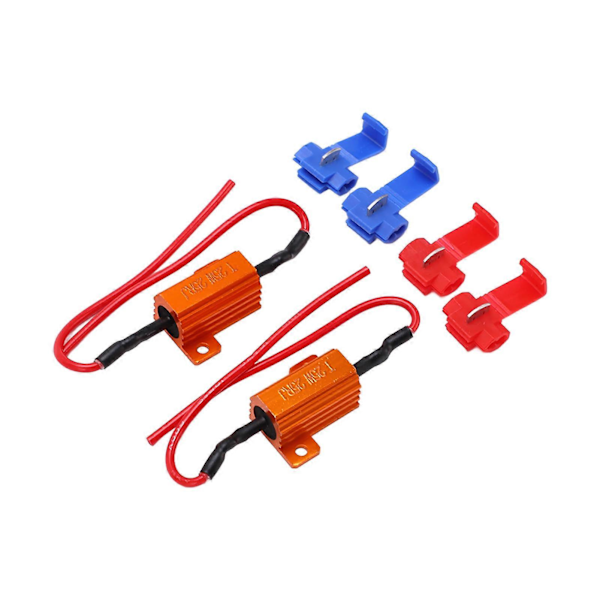 2 sæt 25W 25 LED Modstandsdekoder Anti-korruption Holdbar Belastningsindikator Modstand