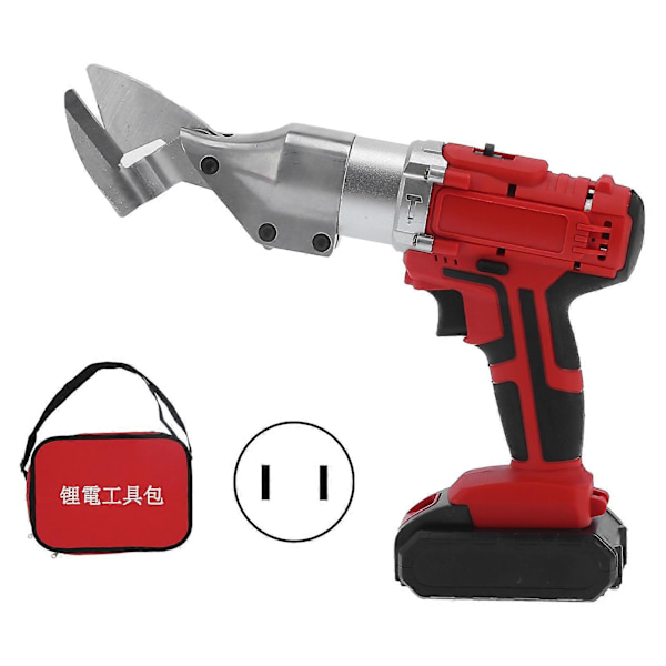 Ledningsfri elektrisk saks LED-belysning Multipurpose ABS Krom Vanadium Stål AC 100?240V US Stik