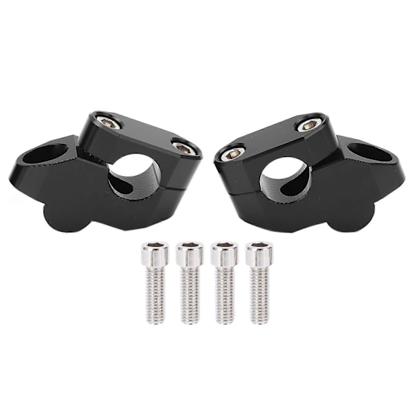 7/8in Styreforhøyere CNC Aluminium Legering Universelt Motorsykkel Modifikasjonstilbehør Svart