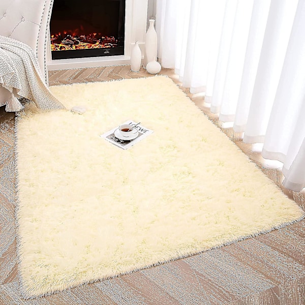 Tflycq Mjuka och Fluffiga Matta för Sovrum, Barnrum, Plush Shaggy Barnmatta, Luddig Matta för Pojkar och Flickor, College Dorm, Fuzzy Matta Vardagsrum