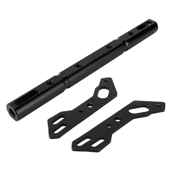 Motorcykel Styr Afbalancerings Tværstang Justerbar Aluminium Legering Universal til Mountainbikes Sort
