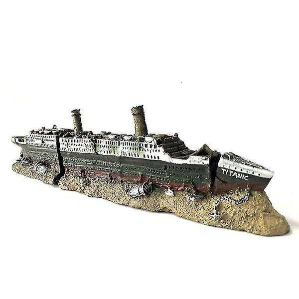 Akvarium Titanic Medelhavsmodell Skepps Ornament