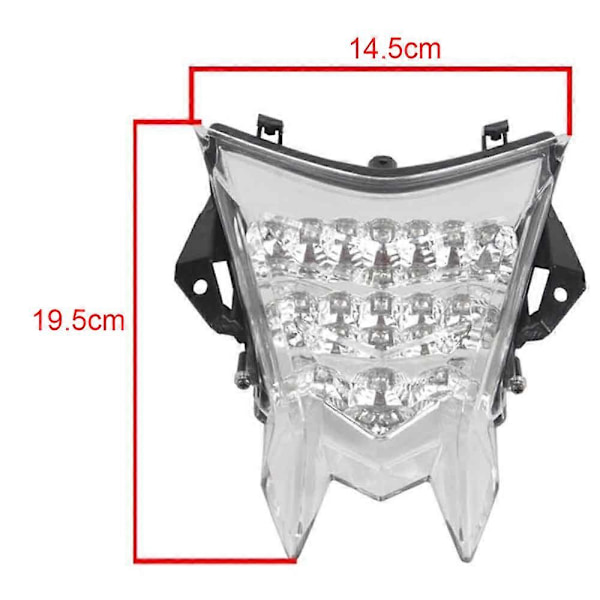 Motorcykel Blinkers Ljus Indikator Bakljus Bromsljus LED Baklykta För S1000R Hp4 S1000Rr 2010-2016 Vit