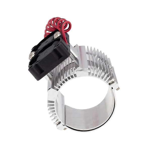 RC Bil 41-43mm Dobbelt Ventilator Motor Radiator Køleplade til Høj Hastighed 1:8 Motor SUMMIT Big S E- , Sølv