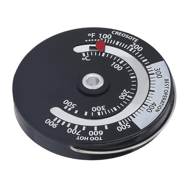 Magnetisk komfurtermometer 0?500 Aluminiumlegering Skive Høj Nøjagtighed Termometer Måler til Pejs