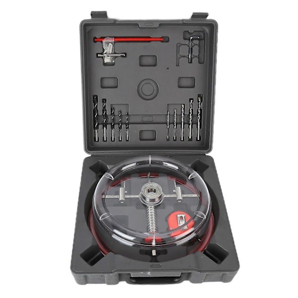 Hålsåg Justerbar 40mm?200mm Öppnare Skärare Skärande Borrverktyg Set Kit med ABS Dammskydd