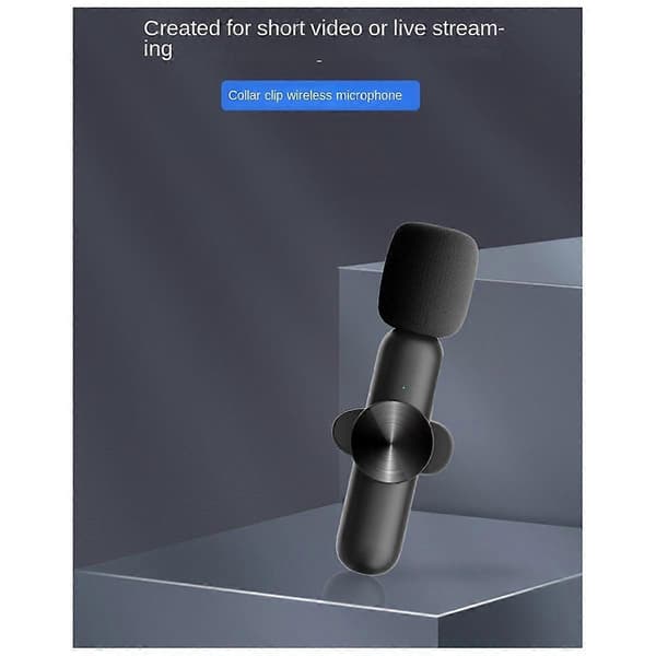 Trådløse Lavalier Mikrofoner Plug and Play Støjreduktion Auto Sync Revers Mikrofon Live Stream, Vloggere, Interview