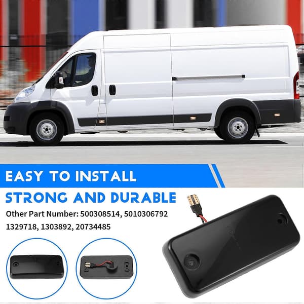 Dynamisk Flytande Rökt LED Blinkers Sidomarkeringsljus för Ducato Relay Boxer MAN