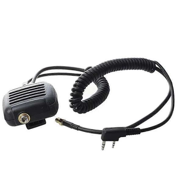 Til 2-Pin Radio Håndholdt Højttaler Dobbelt PTT Mikrofon med Dobbelt Bånd SMA-Hun Antenne til