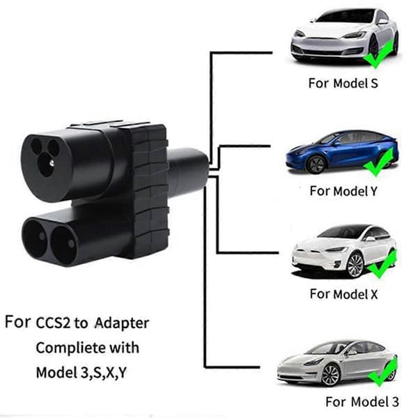 CCS2 til for /Y/X/S DC AC Køretøj Ev Oplader Konverter Ev Ladestationer Elektrisk Bil Tilbehør