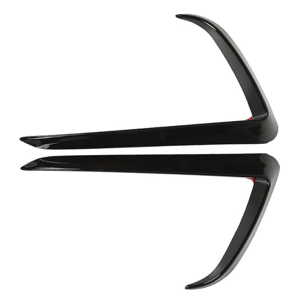 2 stk. Frontfanger Vindkniv Frontfanger Blad Trim Erstatning for Tesla Model Y 2020?2022 Glossy Black