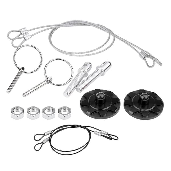 CNC Aluminiumlegering Bil Racing Panserlås Utseende Kit Universal Svart