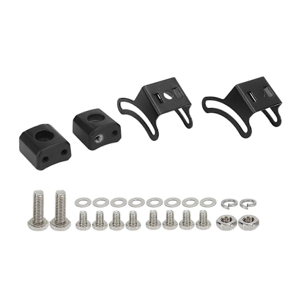 2 Sett Svart Justerbar LED Lys Bar Slide Mount Brakett Monteringsbase Brakett for Off Road Kjøretøy
