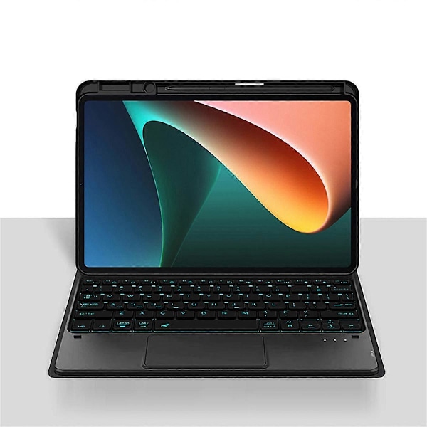 För Pad 6 Pro 11 Tum Ställ Fodral Bluetooth Tangentbord Tablet Magnetiskt Fodral med Tangentbord