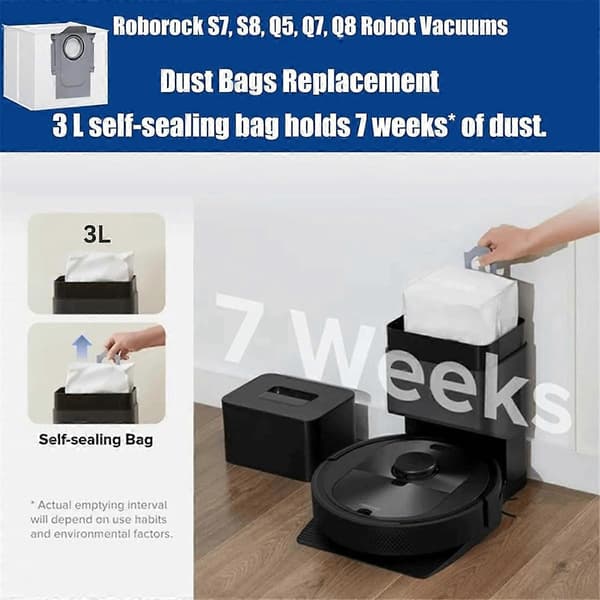 18-pack dammsugarpåsar för Q5 Q5+ + Max Max+ S7 MaxV Ultra S8+ S8 Pro Ultra robotdammsugare
