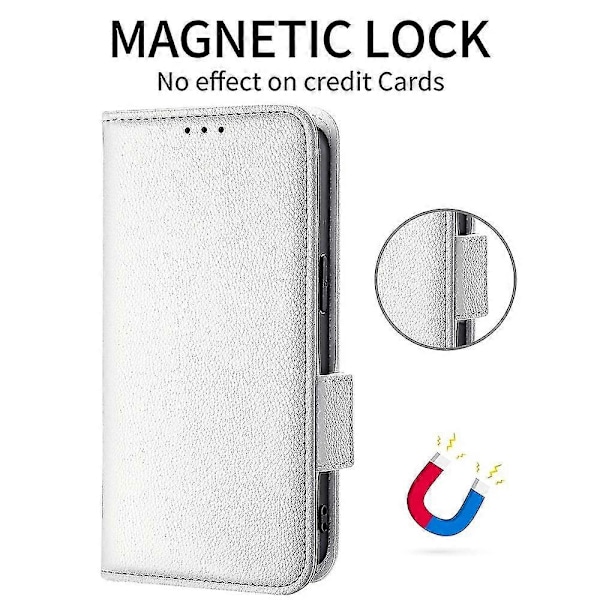 Telefondeksel for HTC U24 Pro 5G Lærdeksler White