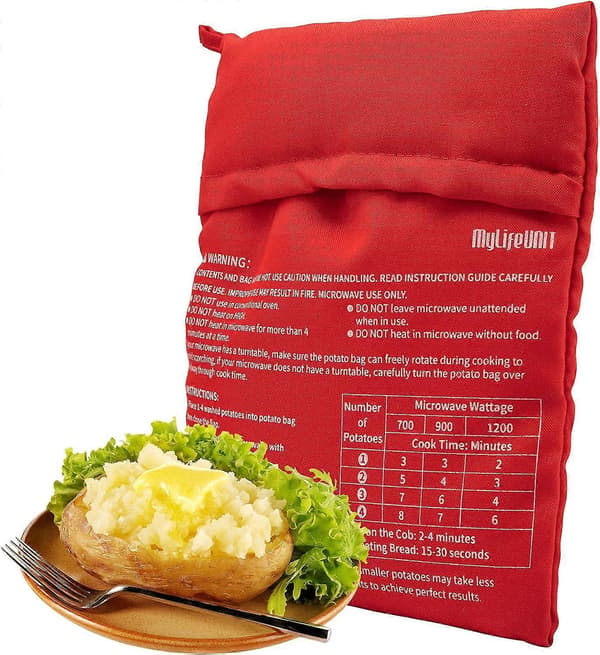 Mikrovågsugn Potatispåse, Bakad Potatis Mikrovågsugn Bakpåse, Röd