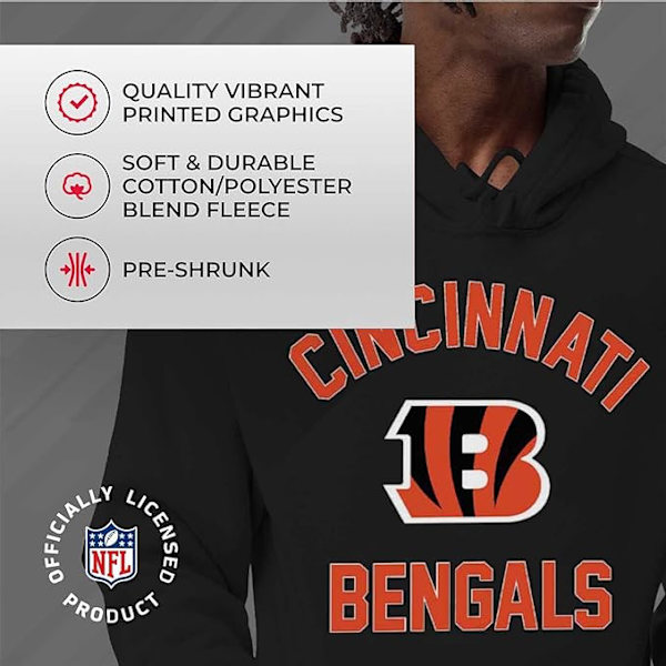 Team Fan Apparel NFL Huvtröja för vuxna - Polyester, ull och bomullsblend - Håll dig varm och representera din teams stil style 13 4XL