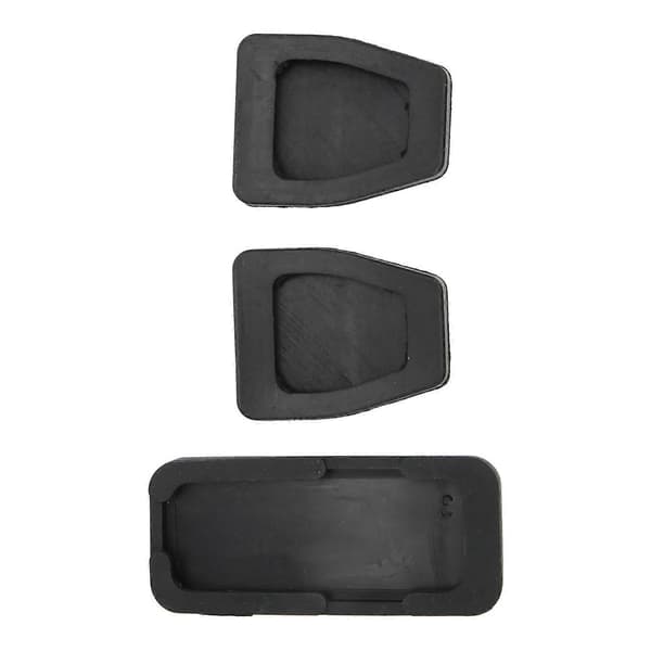 3 stk. Kobling Bremse Accelerator Pedal Pad Kit Gummi Sort Fleksibel Slidstærk Erstatning til T4 Transporter 1990?2003