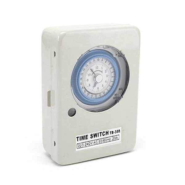 TB-38B Mikrodatamaskin Skinne-Type Husholdning 220V Tidsstyrt Bryter Tidsur Mekanisk Timer