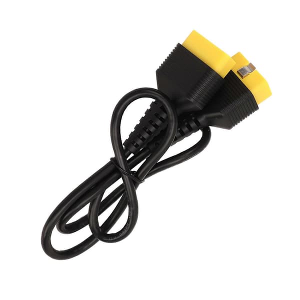 100 cm Diagnostisk Kabel TPT Hus 16-pin Han til Han Forlængerkabel Gul Universal til Køretøj