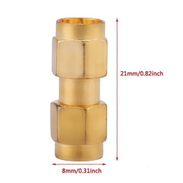 5stk RF SMA Hane Till SMA Hane Kontakt Rak Koaxial Adapter Set