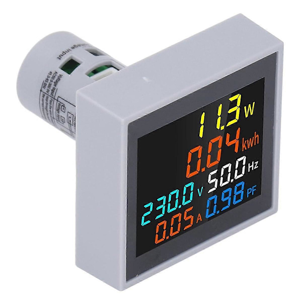 6 i 1 Multifunktionell Digital Mätare AC Spänning Effekt Frekvens Monitor för Hushåll SPM004 (AC50-300V)