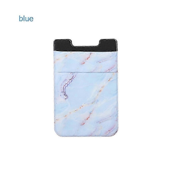 Ny Mobiltelefon Kortholder Universal Mobiltelefon Bakside Kortholder Elastisk Lommebok Festes Med Lim Kontanter Kreditt ID Myk Lomme s202412121395 blue