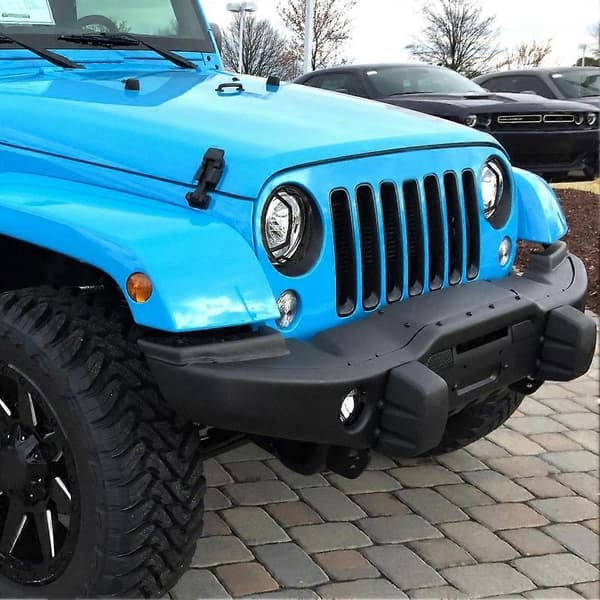Bil Front Tåkelys Deksel Trim Passer for Jeep Wrangler JK & Unlimited 2007-2017