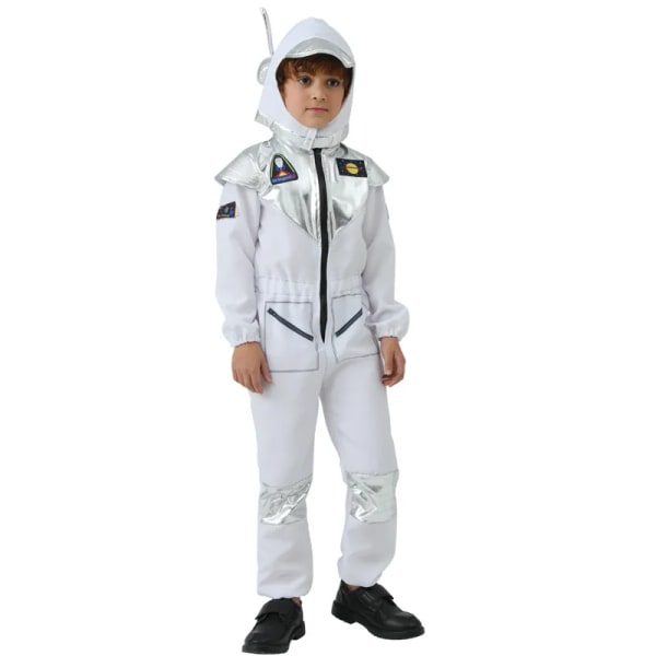 Halloween Barn Cosplay Vit Astronaut Cosplay Dräkt Rymdman Jumpsuit Karneval Fest Fancy Dress Performance Kostymer white L