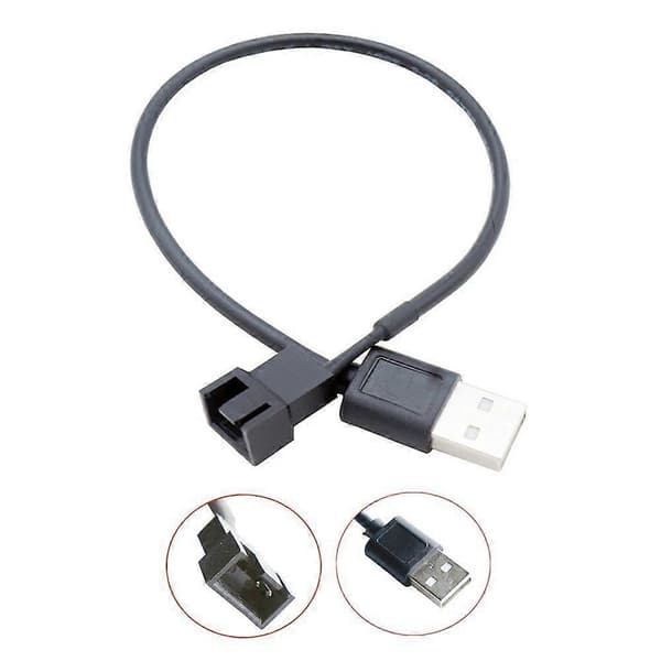 USB til 4-pin Computer Køleventilator Adapterkabel Computer CPU Ventilator Adapterkabel Computer Køler Adapterkabel Køleventilator Tilbehør