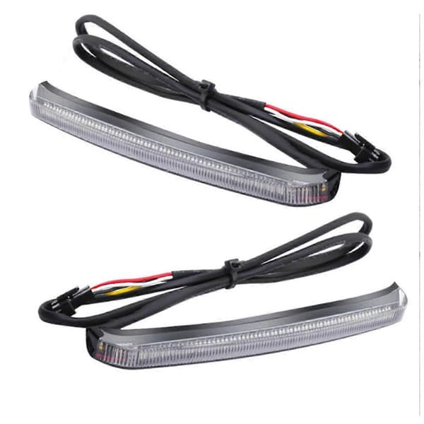 Motorcykel LED Sidoväska Bromsljus Dynamisk Blinkers För Touring Road Glide CVO 2014-2022