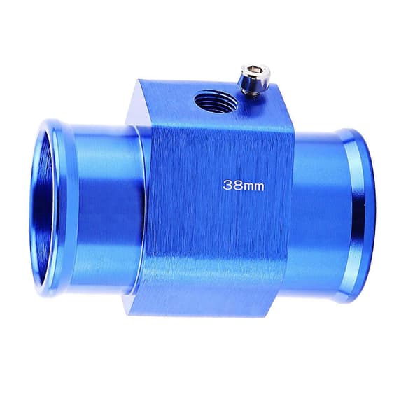 Universal Metall Bil Vattentemp Gemensam Rörslang Temperatursensor Adapter Blå 38mm