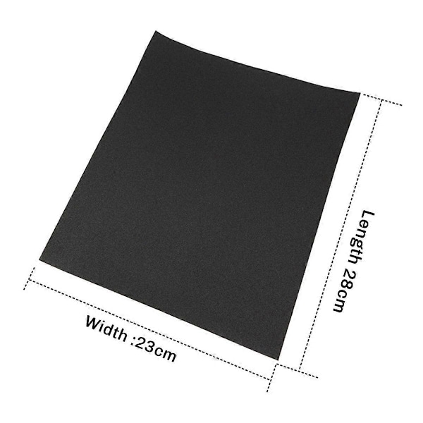 110 st Sandpapper 60-2200 Korn Sandpapper Vatten/Torr Slipning Papper Slipverktyg 9x11 tum (230x280mm)
