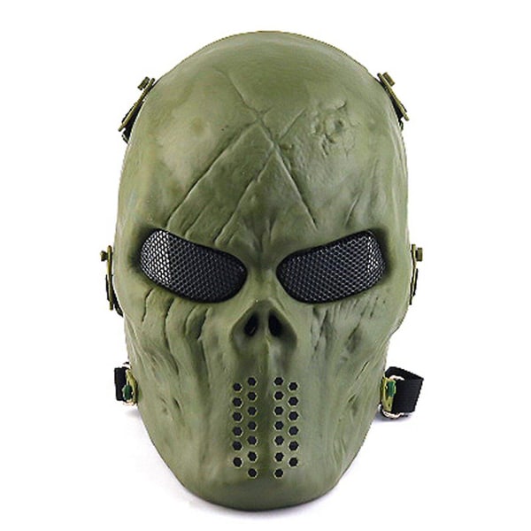 Halloween Chief Skull Mask Cs Utrustning Taktiska masker Ridning Helansikte Army Utomhus strid Festdekorationer Julklapp G