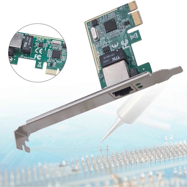Nätverkskort Höghastighets Snabbare Överföring 1000Mbps Gigabit Ethernet PCI Express PCI-E RJ-45 LAN LAN PCI Nätverkskontrollerkort