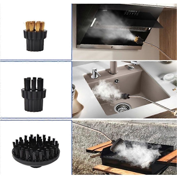 Steamrenser 2500W Håndholdt høytemperatur steamrenser for hjem, kjøkken, bad, bilrengjøring EU-plugg
