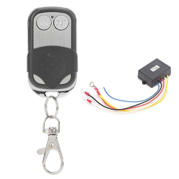 12V Vinsch Trådlös Fjärrkontroll Set 434MHz 15m Lång Räckvidd Anti-Interferens för Jeep Lastbil ATV