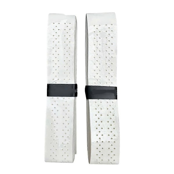 1 Par Pickleball Racket Tennis Racket Grips Svetteabsorberende Anti-skli Tape Wrap Tape for Håndtak - Hvit