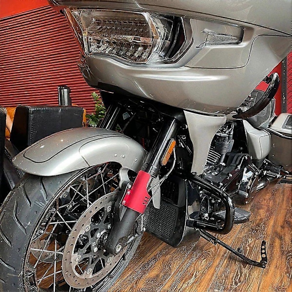 Motorcykel Forgaffel Beskyttere Støvbeskyttelse Nedre Gaffelben Deflektorskjold til Touring CVO Road Glide Guld