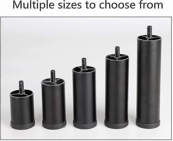 NYE XT2024 4 stk. Justerbare møbelben Aluminium Legering Møbelben, Runde, 12cm-
